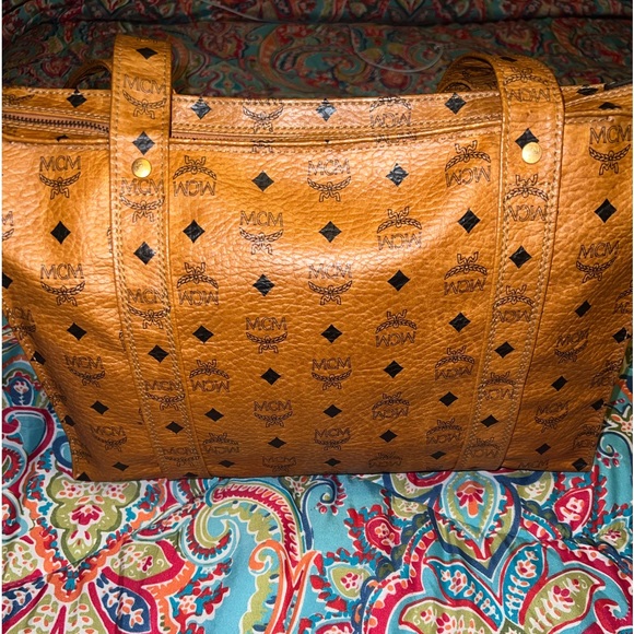 MCM🧡🤎Vintage Visetos Shopper Tote - Picture 4 of 8